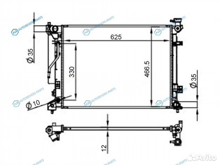 KI0007-16 Радиатор KIA optima 15