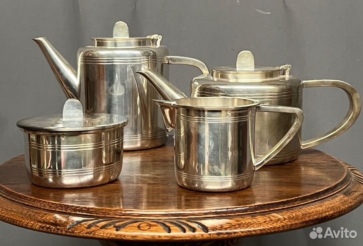 Сервизы антикварные. 3 шт. серебро, фарфор