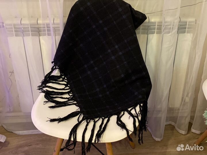 Шерстяной теплый шарф платок, 120*110 на зиму