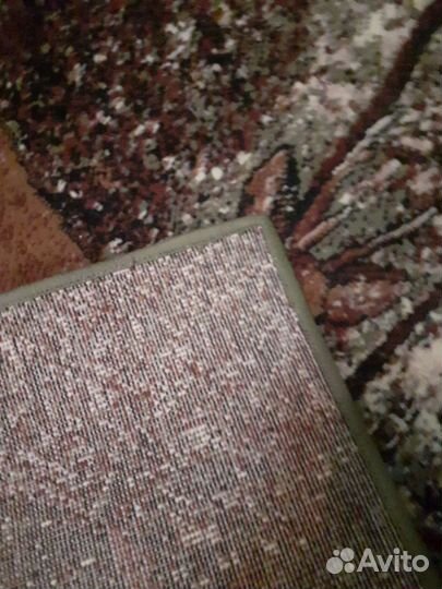 Ковер с оленями современный не шерсть