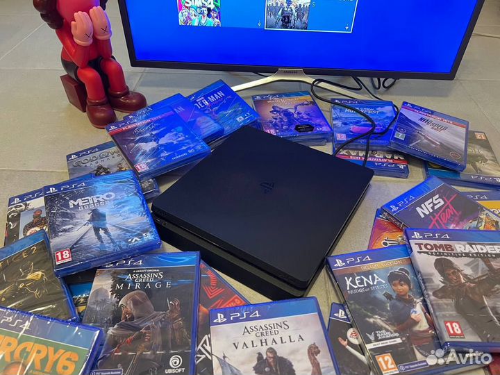 Sony PS4 Slim 500Gb + 140 Игр