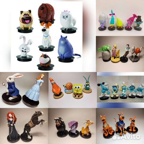 Игрушки топперы пробки из кинотеатра