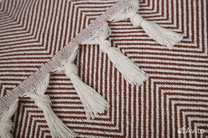 Плед хлопковый Venera 145х200 см, цвет Терракот