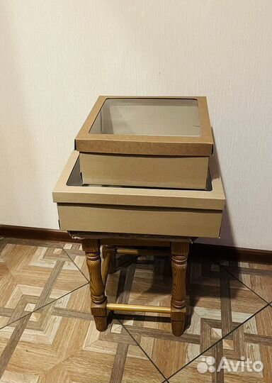 Крафт коробки с окошком