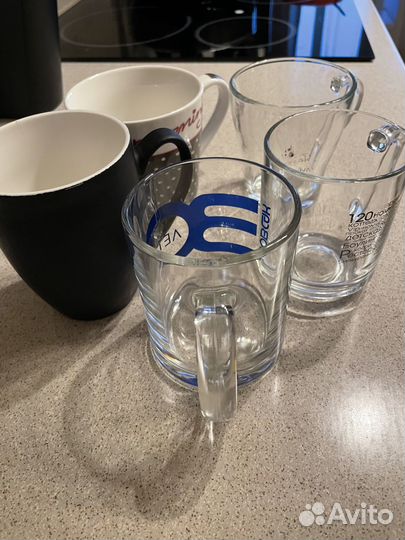 Кружки стеклянные
