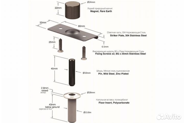 Fantom ограничитель двери