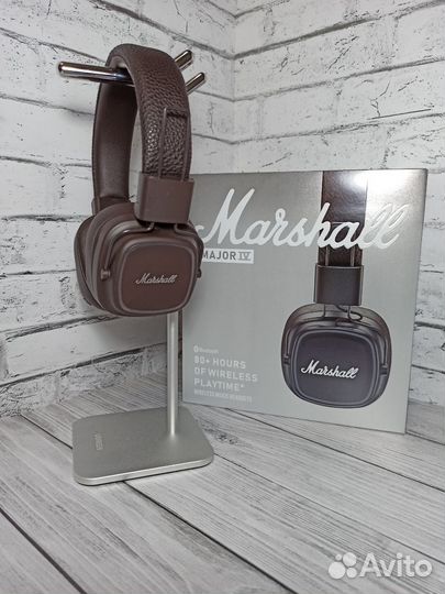 Беспроводные наушники Marshall major IV Коричневые