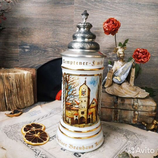 Антиквариат из Европы. Пивная кружка, керамика