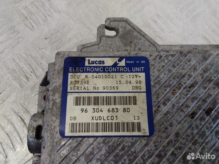 Блок управления двигателем Peugeot 806 221 1998