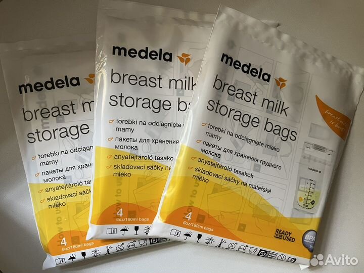 Пакеты для хранения грудного молока medela