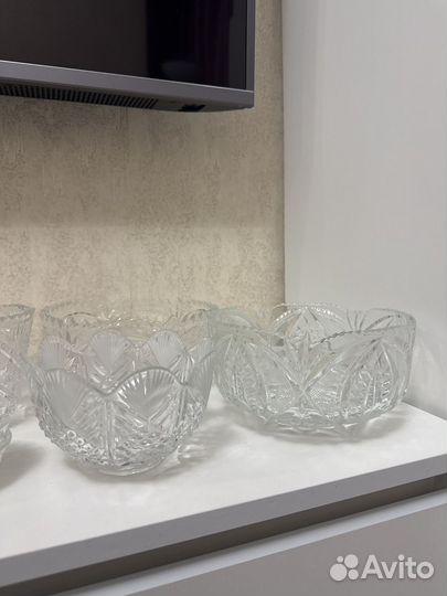 Хрустальные салатники СССР