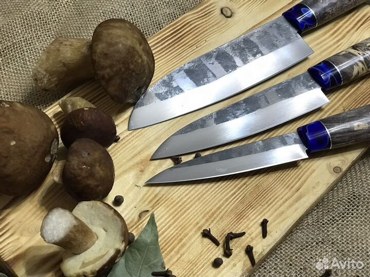 Набор кухонных ножей ручной работы