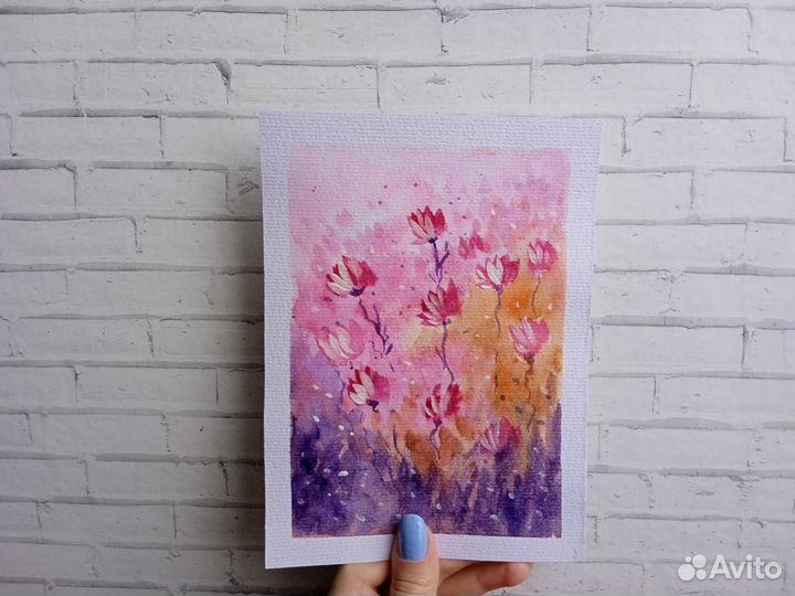 Открытки ручной работы акварель