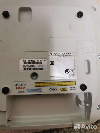 Точка доступа Cisco AIR-cap1702i-R-K9