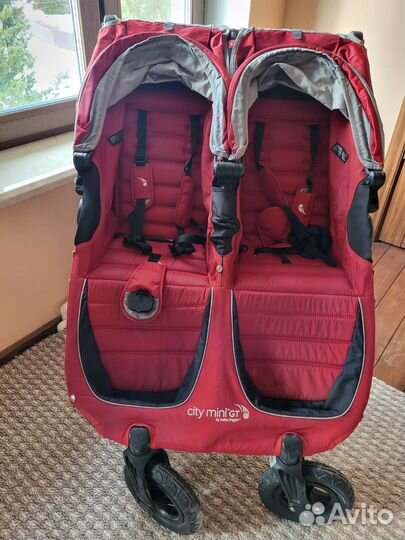 Прогулочная коляска для двойни бу