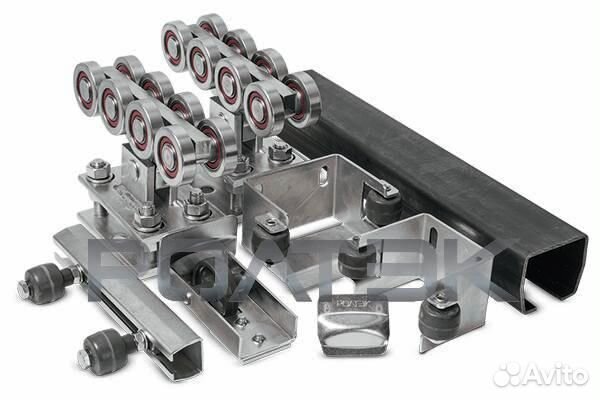 Комплектующие для откатных ворот - балка, роллики