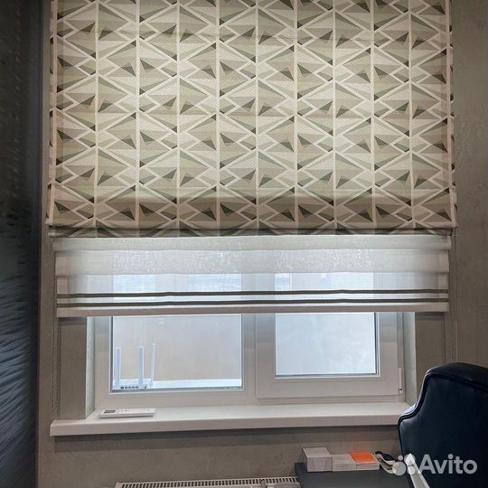 Рулонные и римские шторы