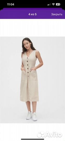 Платье Gap лён