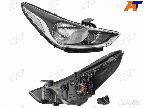 Фара hyundai solaris