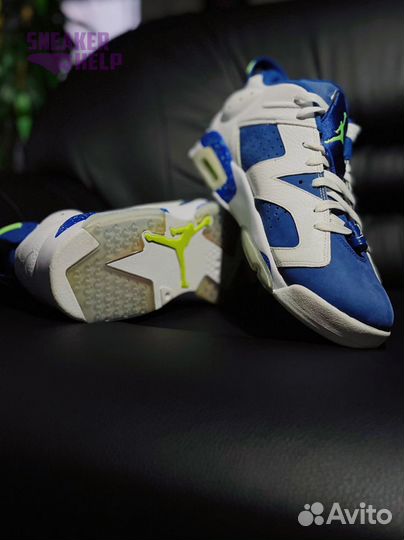 Кроссовки Jordan 6 Low Ghost Green 2015 безкоробки