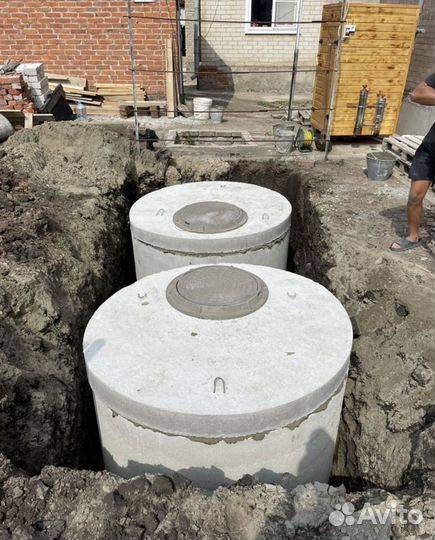 Септик под ключ, с гарантией, жби кольца