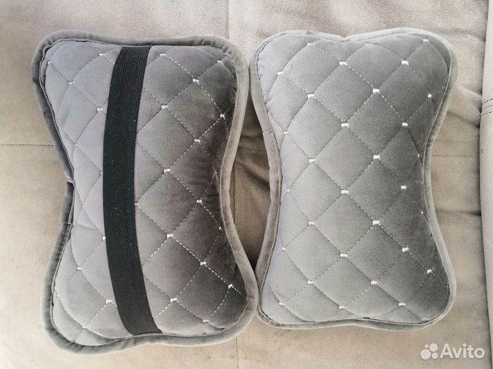 Две новые подушки на подголовник а/м