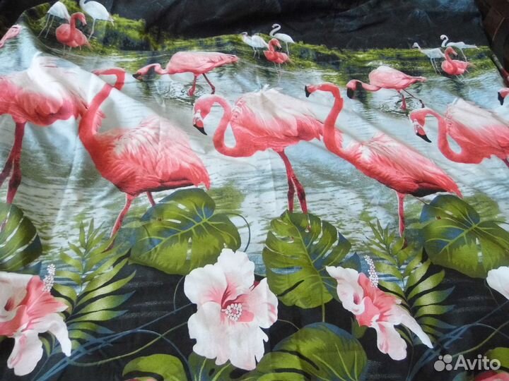 Постельное белье с фламинго