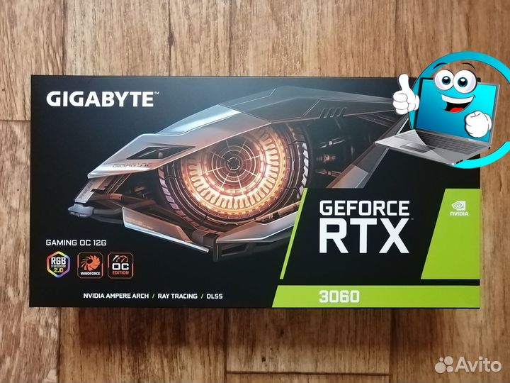 Новые видеокарты Gigabyte 12Gb GeForce RTX 3060OC