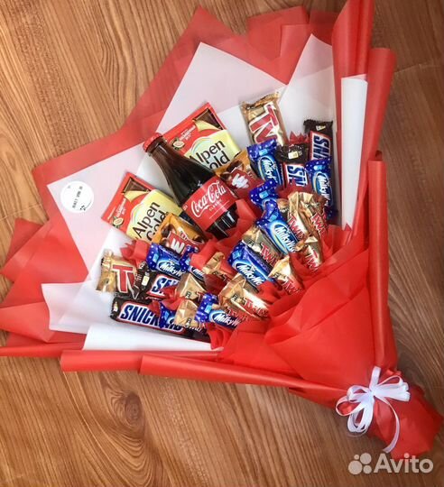 Сладкие букеты на заказ.Букеты из конфет