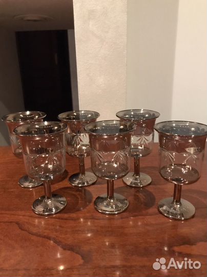 Хрустальные рюмки винтаж СССР