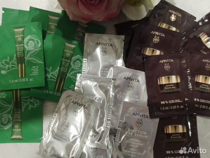 Крем для кожи вокруг глаз apivita, svr