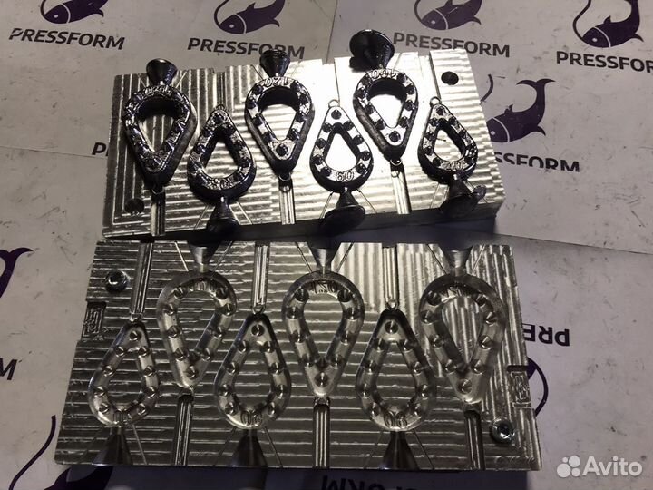 Форма чпу для литья грузил «Гриппа №1»