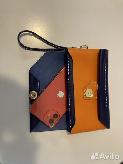 Кошелек клатч женский из натуральной кожи