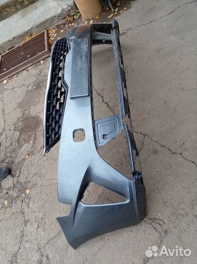 Бампер передний с решеткой Kia Rio 4 рестайлинг