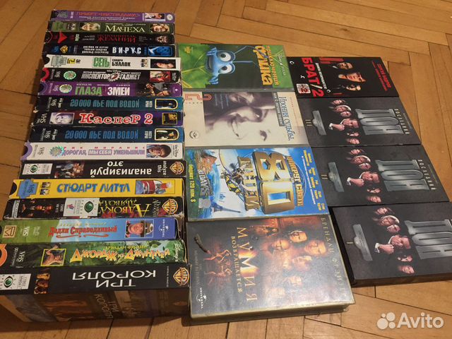 Dvd и Видеокассеты vhs фильмы 90х и 2000х