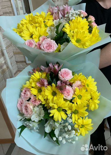Букет из хризантем