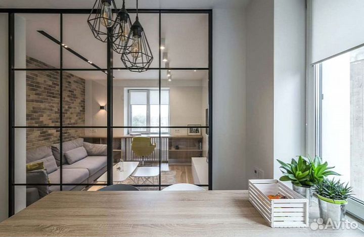 Перегородка межкомнатная для зонирования комнаты