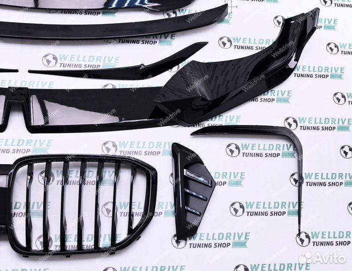 Обвес BMW X5 G05 lci спойлеры лезвия решетка