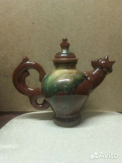 Петушок кувшин-заварочник,керамика с кружками