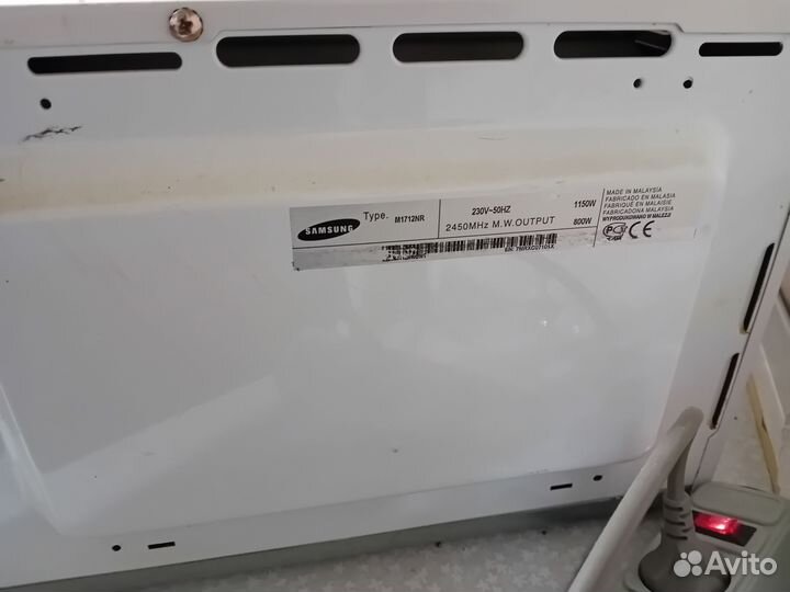Микроволновая печь samsung m1712nr