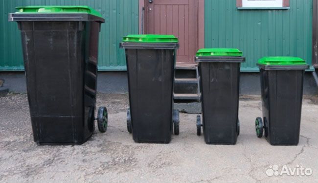 Контейнер передвижной мусорный 120 л. арт.1711
