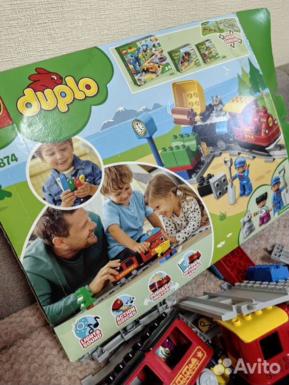 Lego duplo поезд на паровой тяге