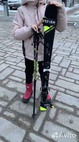 Горные лыжи Fischer 120 RC4 Race Jr SLR + крепл