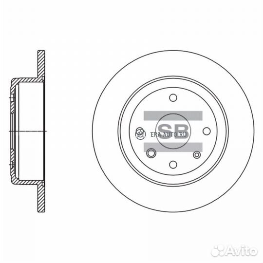 Sangsin brake SD3058 SD3058 диск тормозной задний\
