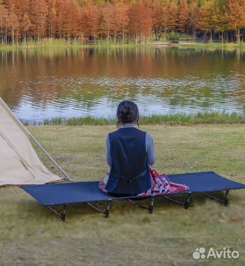 Раскладушка туристическая Нинбо, 190х64х14 см, чер