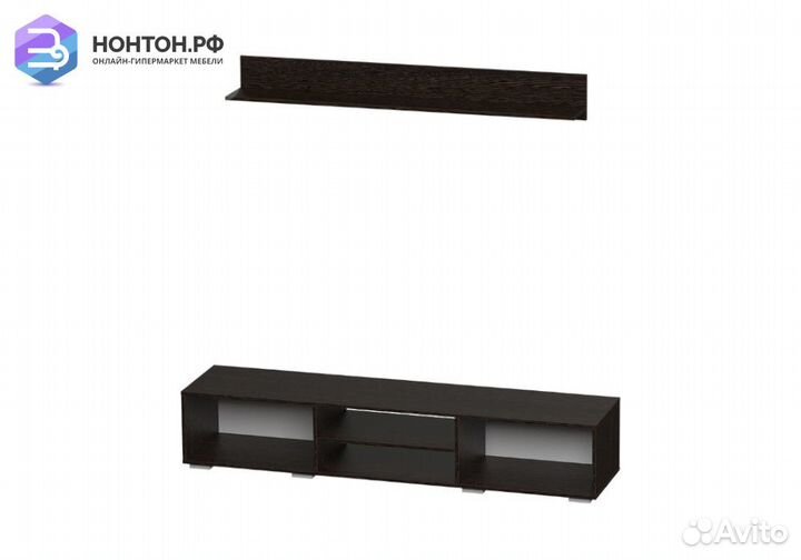 Тумба Милан венге / белый глянец