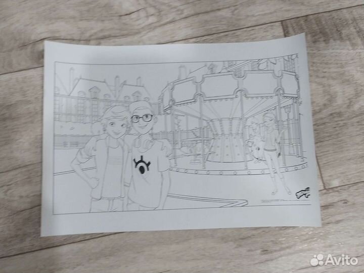 Раскраска леди-баг и супер-кот