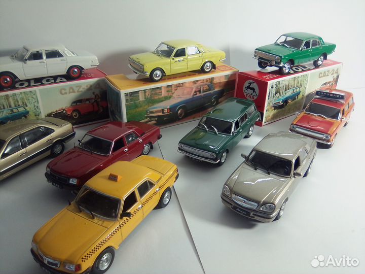 Волги газ-24, 2402, 31105, экорт-аэрофлот 1:43