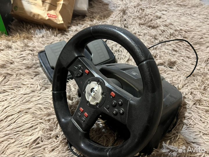 Игровой руль и педали для пк logitech