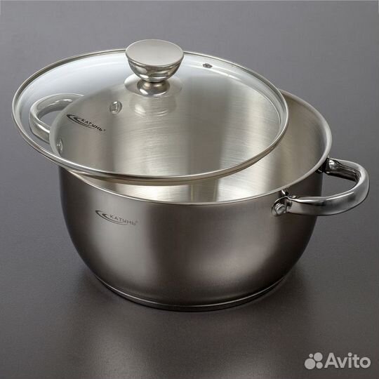 Кастрюля 'Антея', 5 л, d24 см, капсульное дно, сте